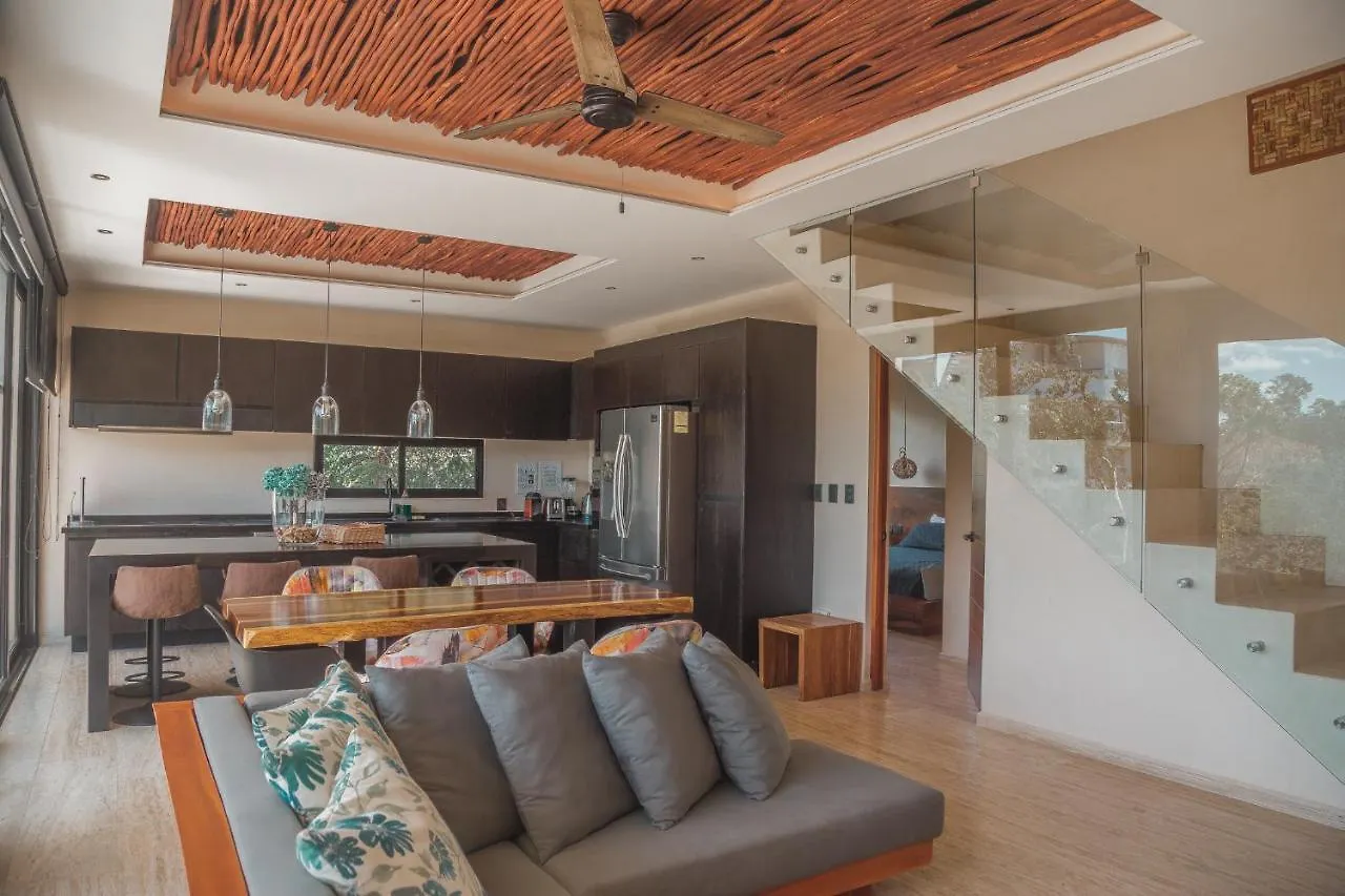 Kataleya Tulum By Zaazil - New Luxury Amazing Combo For Up To 20 People - Penthouse Plus Aptartment , Private Pool, Terrace , Roof Top And Hot Tub In Luum Zama In The Jungle
