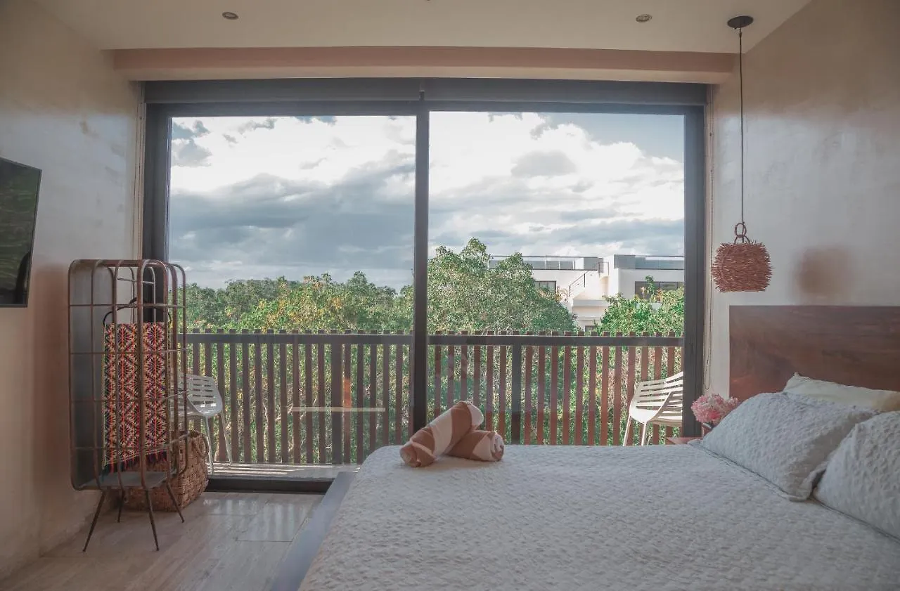 Kataleya Tulum By Zaazil - New Luxury Amazing Combo For Up To 20 People - Penthouse Plus Aptartment , Private Pool, Terrace , Roof Top And Hot Tub In Luum Zama In The Jungle Lägenhet