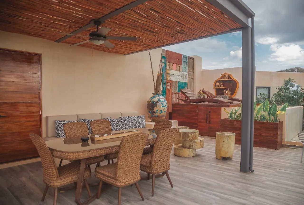 Kataleya Tulum By Zaazil - New Luxury Amazing Combo For Up To 20 People - Penthouse Plus Aptartment , Private Pool, Terrace , Roof Top And Hot Tub In Luum Zama In The Jungle Lägenhet