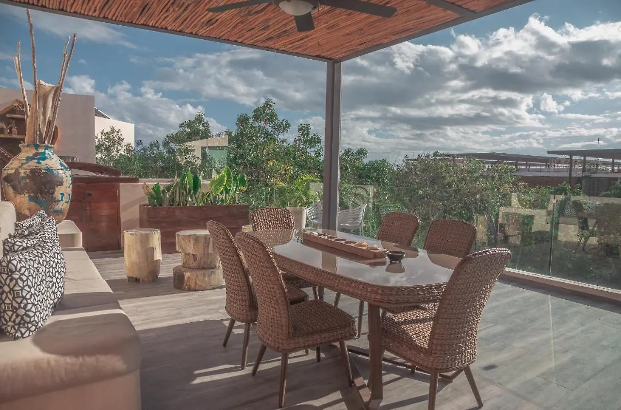Kataleya Tulum By Zaazil - New Luxury Amazing Combo For Up To 20 People - Penthouse Plus Aptartment , Private Pool, Terrace , Roof Top And Hot Tub In Luum Zama In The Jungle 0*,