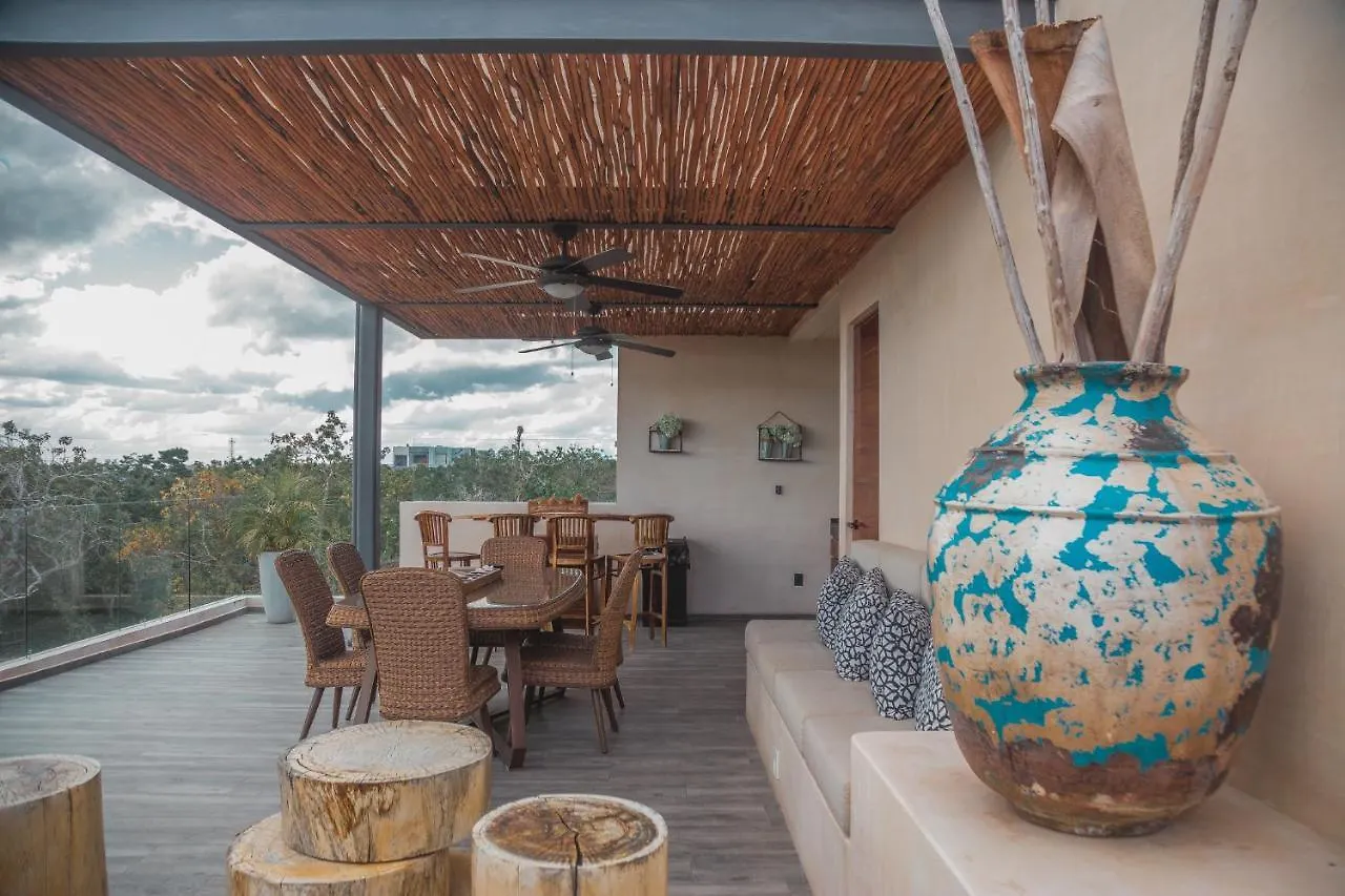 Lägenhet Kataleya Tulum By Zaazil - New Luxury Amazing Combo For Up To 20 People - Penthouse Plus Aptartment , Private Pool, Terrace , Roof Top And Hot Tub In Luum Zama In The Jungle