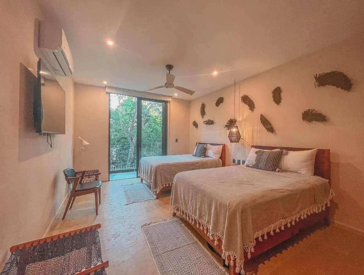 Kataleya Tulum By Zaazil - New Luxury Amazing Combo For Up To 20 People - Penthouse Plus Aptartment , Private Pool, Terrace , Roof Top And Hot Tub In Luum Zama In The Jungle 0*,