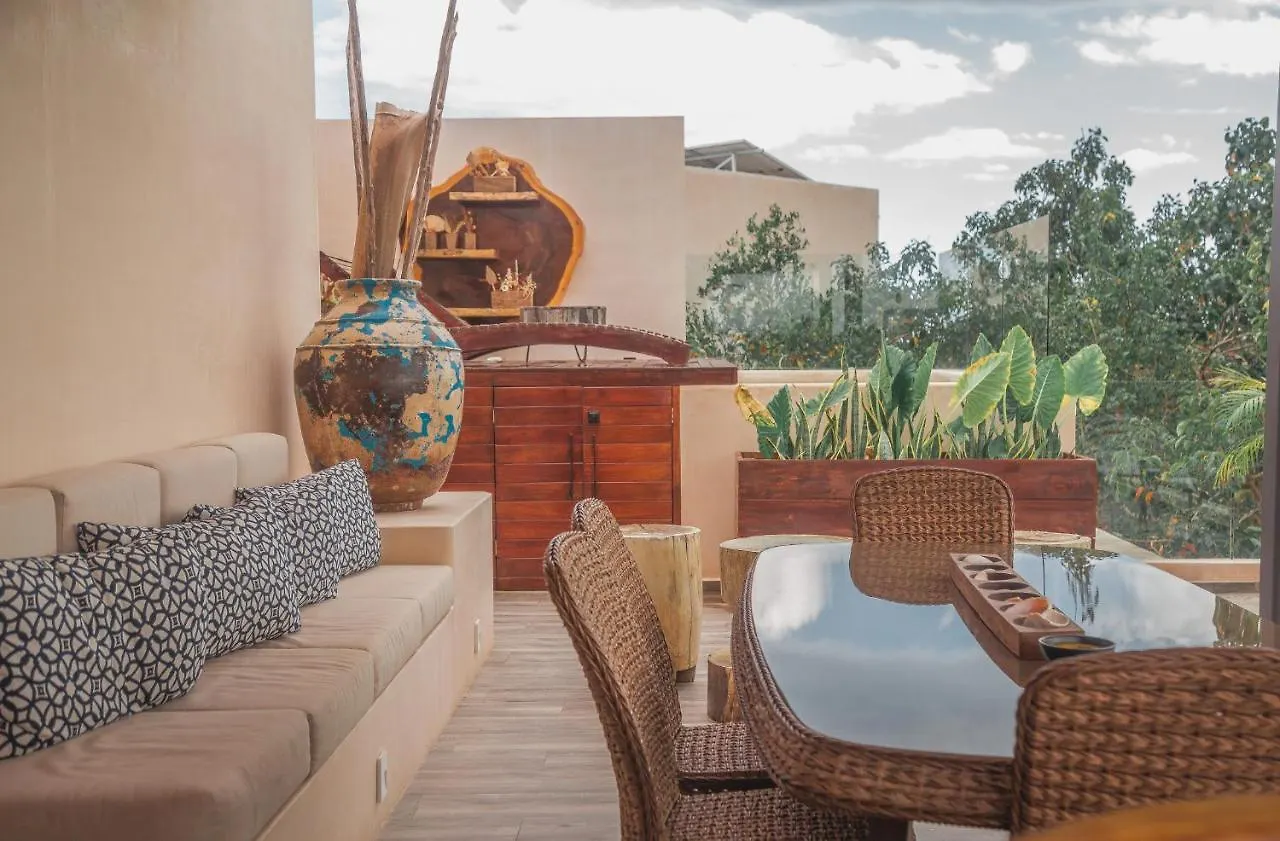 Kataleya Tulum By Zaazil - New Luxury Amazing Combo For Up To 20 People - Penthouse Plus Aptartment , Private Pool, Terrace , Roof Top And Hot Tub In Luum Zama In The Jungle