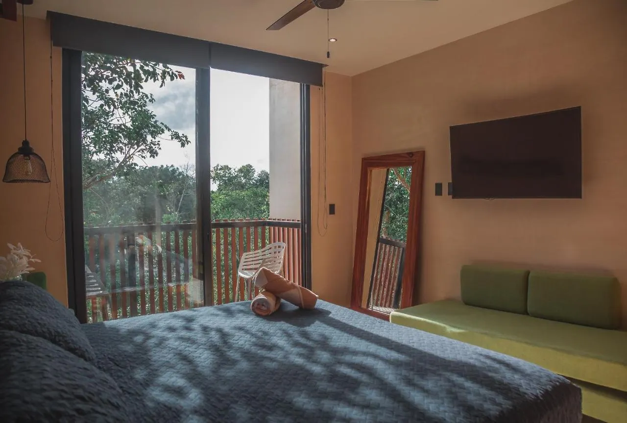 Apartment Kataleya Tulum By Zaazil - New Luxury Amazing Combo For Up To 20 People - Penthouse Plus Aptartment , Private Pool, Terrace , Roof Top And Hot Tub In Luum Zama In The Jungle