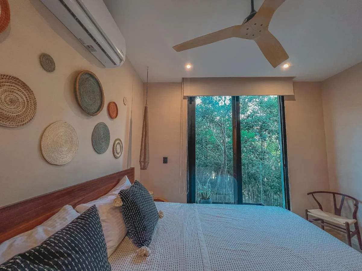 Apartment Kataleya Tulum By Zaazil - New Luxury Amazing Combo For Up To 20 People - Penthouse Plus Aptartment , Private Pool, Terrace , Roof Top And Hot Tub In Luum Zama In The Jungle Mexico