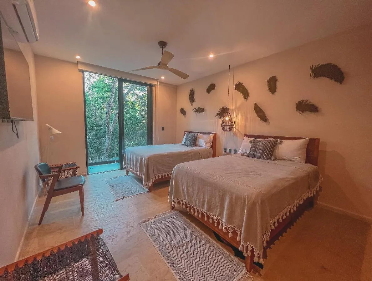 Kataleya Tulum By Zaazil - New Luxury Amazing Combo For Up To 20 People - Penthouse Plus Aptartment , Private Pool, Terrace , Roof Top And Hot Tub In Luum Zama In The Jungle Mexico