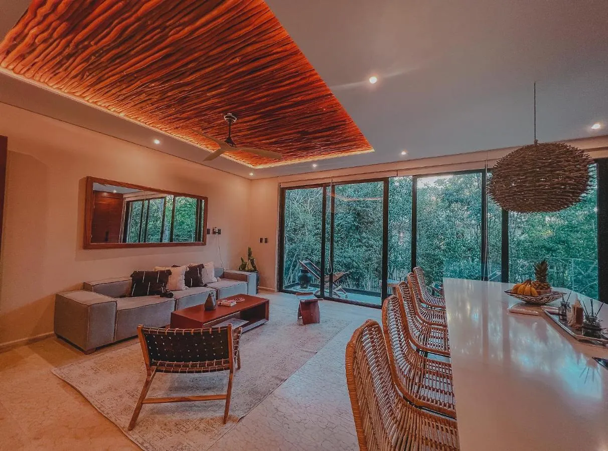 Kataleya Tulum By Zaazil - New Luxury Amazing Combo For Up To 20 People - Penthouse Plus Aptartment , Private Pool, Terrace , Roof Top And Hot Tub In Luum Zama In The Jungle